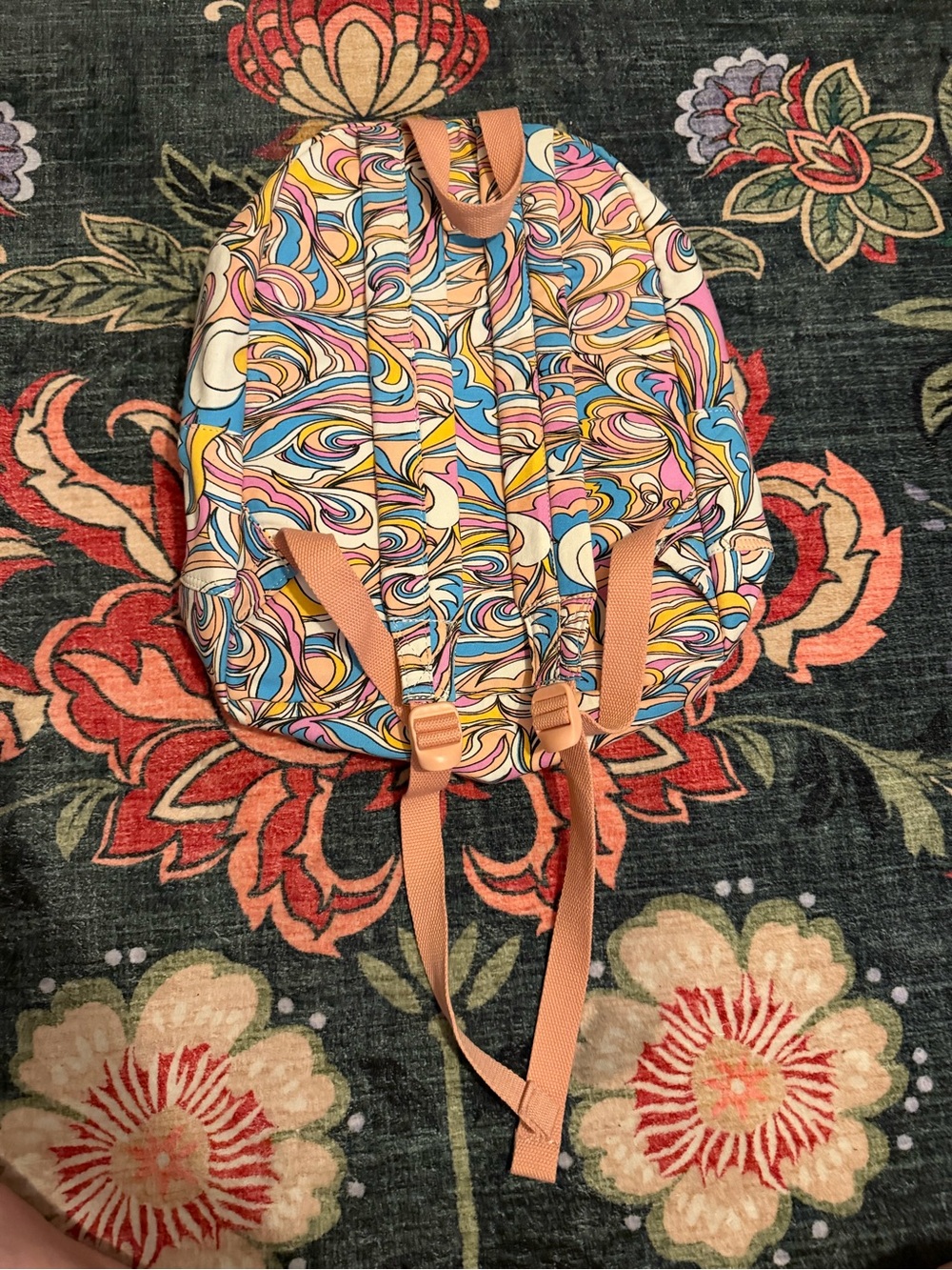 🌈 Roxy Psychedelic Swirl Mini Backpack - Picture 3 of 8